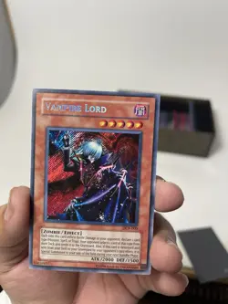 Yu-Gi-Oh Vampire Lord DCR-000 Dark Crisis Unlimited TCG Secret Rare Card - Image 4
