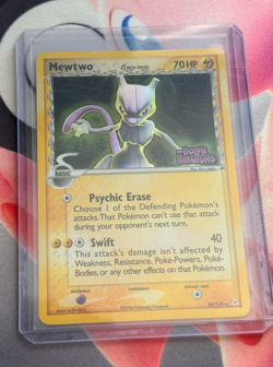 Pokemon Card TCG Ex Holon Phantoms Mewtwo Delta Species 24/110 Holo Misprint - Image 1