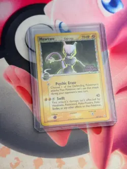 Pokemon Card TCG Ex Holon Phantoms Mewtwo Delta Species 24/110 Holo Misprint - Image 3