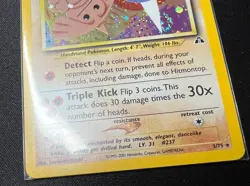 Pokemon Card Hitmontop 3/75 Neo Discovery HOLO RARE - LP - Image 2