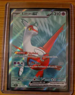 Latias EX 220/191 Surging Sparks Pokemon Full Art Ultra Rare Holo Card Near Mint - Image 2