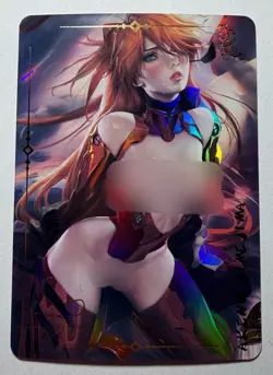 SEXY HEROINE WAIFU Asuka Langley EVANGELION ACG PREMIUM HOLO CARD NM - Image 1