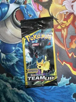 Pokemon Team Up 3 Card Mini Long Booster Pack Pikachu Zekrom Factory Sealed 7.49 - Image 3