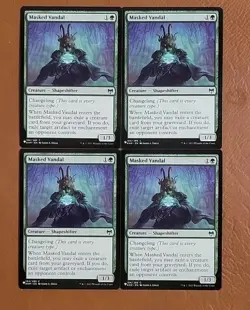 1x Playset of (4) Masked Vandal 184/285 "The List" Reprint Kaldheim KHM - Image 1