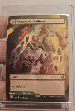 🔥 MTG - Cragcrown Pathway / Timbercrown Pathway - (Borderless) ZNR #494 M/NM 🔥 - Image 1