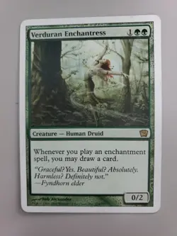 MTG Verduran Enchantress 9th Edition Regular Rare - Image 1