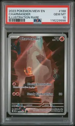 PSA 10 Charmander - 168/165 - 151 English - Pokemon - Read Description - Image 1
