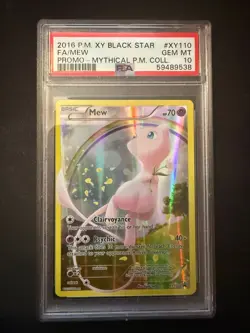 PSA 10 Mew - XY110 - Black Star Promo - Pokemon - [SCRATCHED] - Read Desc. - Image 1