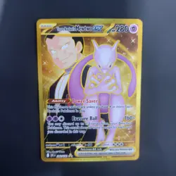 Pokemon TCG Team Rocket's Mewtwo Ex 240/182 Hyper Rare Destined Rivals NM - Image 3