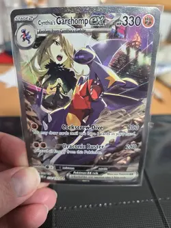 Pokemon Cynthia’s Garchomp ex SIR 232/182 Destined Rivals NM - Image 1