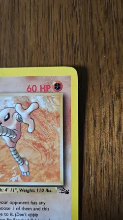 Hitmonlee - 22/62 - Unlmited Non Holo Rare - WoTC Fossil - Pokemon TCG - LP - Image 4