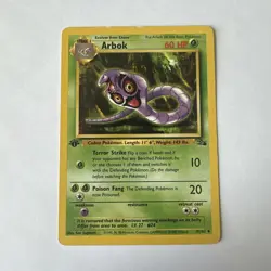 Pokemon TCG - Arbok 1st Edition Fossil 31/62 - Image 1