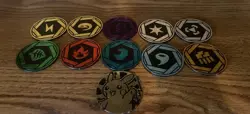 Official Pokemon 151 Mini-Tin Jumbo Energy Coins Complete Set + Pikachu Jumbo - Image 1