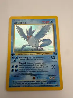 1999 Pokemon TCG 1st First Edition Fossil ARTICUNO Rare 17/62 Vintage Ungraded - Image 1