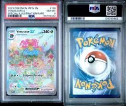 2023 POKEMON MEW EN-151 SPECIAL ILLUSTRATION RARE #198 VENUSAUR EX PSA 8 - Image 3