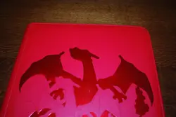 Charizard Embossed 12 Pocket Zipped Binder Red Faux Leather, 480 Cards Used - Image 5