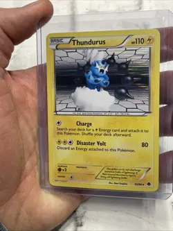 Pokemon Card Thundurus 35/98 Emerging Powers Rare Holo NM Near Mint Pokemon TCG - Image 1