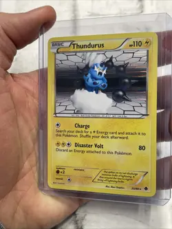 Pokemon Card Thundurus 35/98 Emerging Powers Rare Holo NM Near Mint Pokemon TCG - Image 2