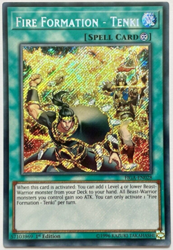 FIGA-EN028 Fire Formation - Tenki - Secret Rare 1st Ed Near Mint Yugioh Card - Image 1