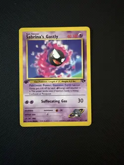 Sabrina's Drowzee 1st Edition Gym Heroes Sabrina’s Gastly Pokemon Card Blaine’s - Image 5