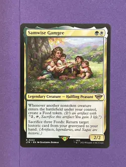 Samwise Gamgee - Regular - Rare - LTR 0222 - Pack Fresh Card Condition - MTG - Image 1