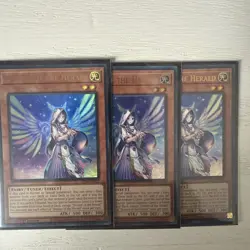 LP Yu-Gi-Oh! Ultra Rare Diviner of the Herald Holo Foil Card Play Set Of 3 - Image 1