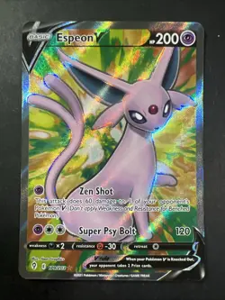 Espeon V 179/203 Evolving Skies NM Full Art Ultra Rare Pokemon Card - Image 1