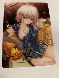 Sakuya Izayoi Touhou FR 68 Foil Holo Goddess 10M02 Anime Waifu Card Girl Doujin - Image 1