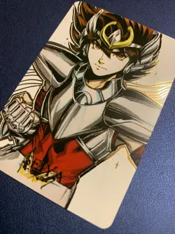Saint Seiya Knight Zodiac Doujin Hero Anime Gold Foil Holo Art Card ACG Carddass - Image 3