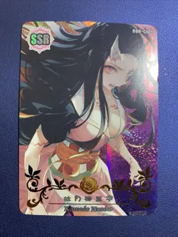 Nezuko Kamado Demon Slayer SSR 1 Foil Goddess Waifu Card Girl Holo Doujin Anime - Image 1
