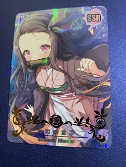 Nezuko Kamado Demon Slayer SSR 13 Foil Goddess Waifu Card Girl Holo Doujin Anime - Image 1