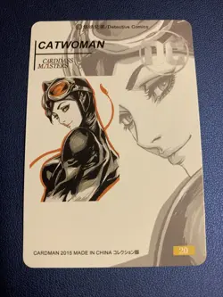 Catwoman DC Girl Anime Doujin Gold Foil Holo Art Trading Card ACG Carddass Rare - Image 2