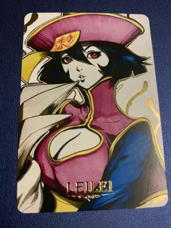 Leilei Darkstalkers 21 Doujin Gold Foil Holo Art Trading Card ACG Carddass Rare - Image 1