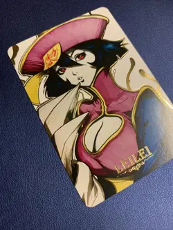 Leilei Darkstalkers 21 Doujin Gold Foil Holo Art Trading Card ACG Carddass Rare - Image 4
