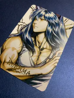Kurama YuYu Hakusho 7 Doujin Hero Anime Gold Foil Holo Art Card ACG Carddass - Image 3