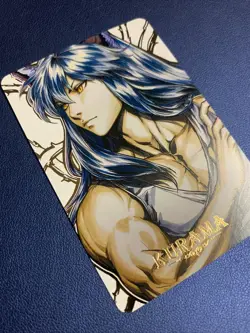 Kurama YuYu Hakusho 7 Doujin Hero Anime Gold Foil Holo Art Card ACG Carddass - Image 4