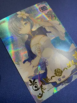 Rem ReZero Life Another SSR 12 Foil Goddess Waifu Card Girl Holo Doujin Anime - Image 4