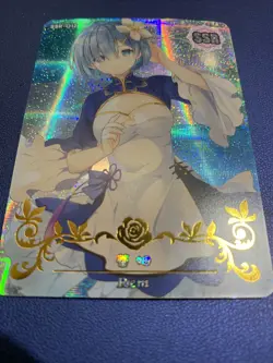 Rem ReZero Life Another SSR 12 Foil Goddess Waifu Card Girl Holo Doujin Anime - Image 5