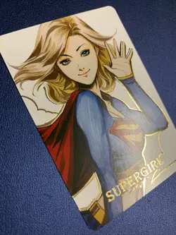 Supergirl DC Comic Hot Heroine Anime Doujin Gold Foil Holo Art Card ACG Carddass - Image 4