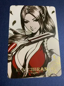 Mai Shiranui King Of Fighters Anime Doujin Gold Foil Holo Art Card ACG Carddass - Image 1