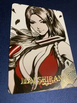 Mai Shiranui King Of Fighters Anime Doujin Gold Foil Holo Art Card ACG Carddass - Image 5