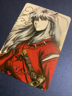 Inuyasha Dog Demon 21 Hero Doujin Anime Gold Foil Holo Art Card ACG Carddass - Image 3