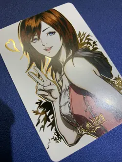 Kairi Kingdom Hearts 3 Girl 16 Gold Foil Character Art Trading Card ACG Carddass - Image 4