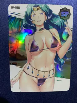 Sailor Neptune Moon Hot SP 22 Foil Goddess Waifu Card Girl Holo Doujin Anime - Image 1