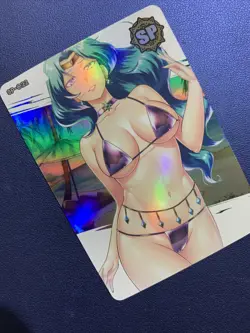 Sailor Neptune Moon Hot SP 22 Foil Goddess Waifu Card Girl Holo Doujin Anime - Image 4