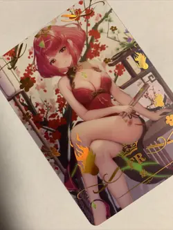 Pyra Xenoblade Hot Qi FR 59 Foil Holo Goddess 10M02 Anime Waifu Card Girl Doujin - Image 4