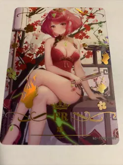 Pyra Xenoblade Hot Qi FR 59 Foil Holo Goddess 10M02 Anime Waifu Card Girl Doujin - Image 5