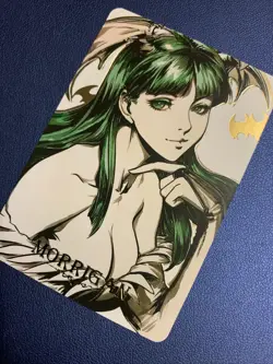 Morrigan Darkstalkers Capcom Gold Foil Holo Art Trading Card ACG Carddass Rare - Image 3