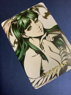 Morrigan Darkstalkers Capcom Gold Foil Holo Art Trading Card ACG Carddass Rare - Image 4