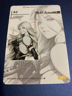 A2 Nier Automata Square Enix Gold Foil Holo Art Trading Card ACG Carddass Rare - Image 2